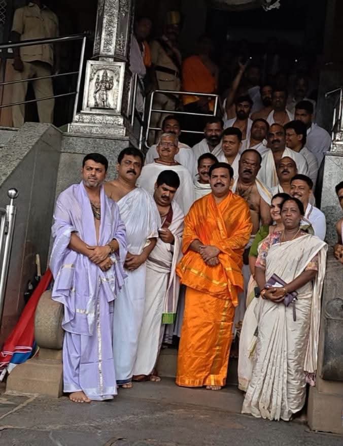 ಶ್ರೀ ಕ್ಷೇತ್ರ ಧರ್ಮಸ್ಥಳಕ್ಕೆ ಭಾ.ಜ.ಪಾ ರಾಜ್ಯಾಧ್ಯಕ್ಷ BY ವಿಜಯೇಂದ್ರ ಕರಾವಳಿ ಶಾಸಕರೊಂದಿಗೆ ಭೇಟಿ